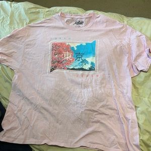 TOKYO CHERRY BLOSSOM Oversized Graphic Tee